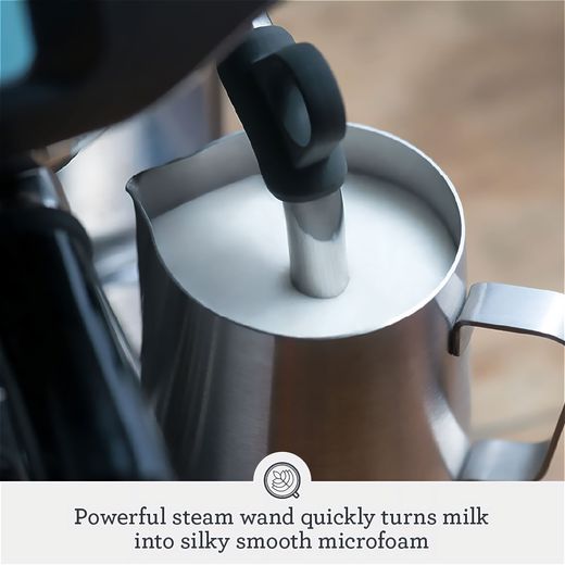 Sage The Barista Pro™ Espresso Coffee Machine with Integrated Burr Grinder - Brushed Stainless Steel - Annotation - Powerful steam shot