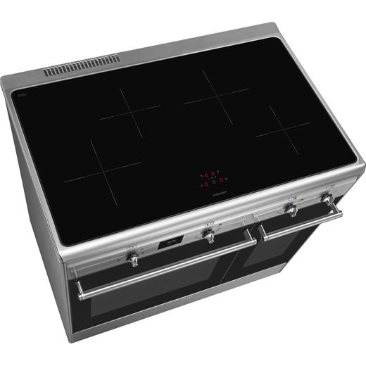 CX92IM Stainless Steel 90cm  Double Cavity Induction Cooker - Perspective shot