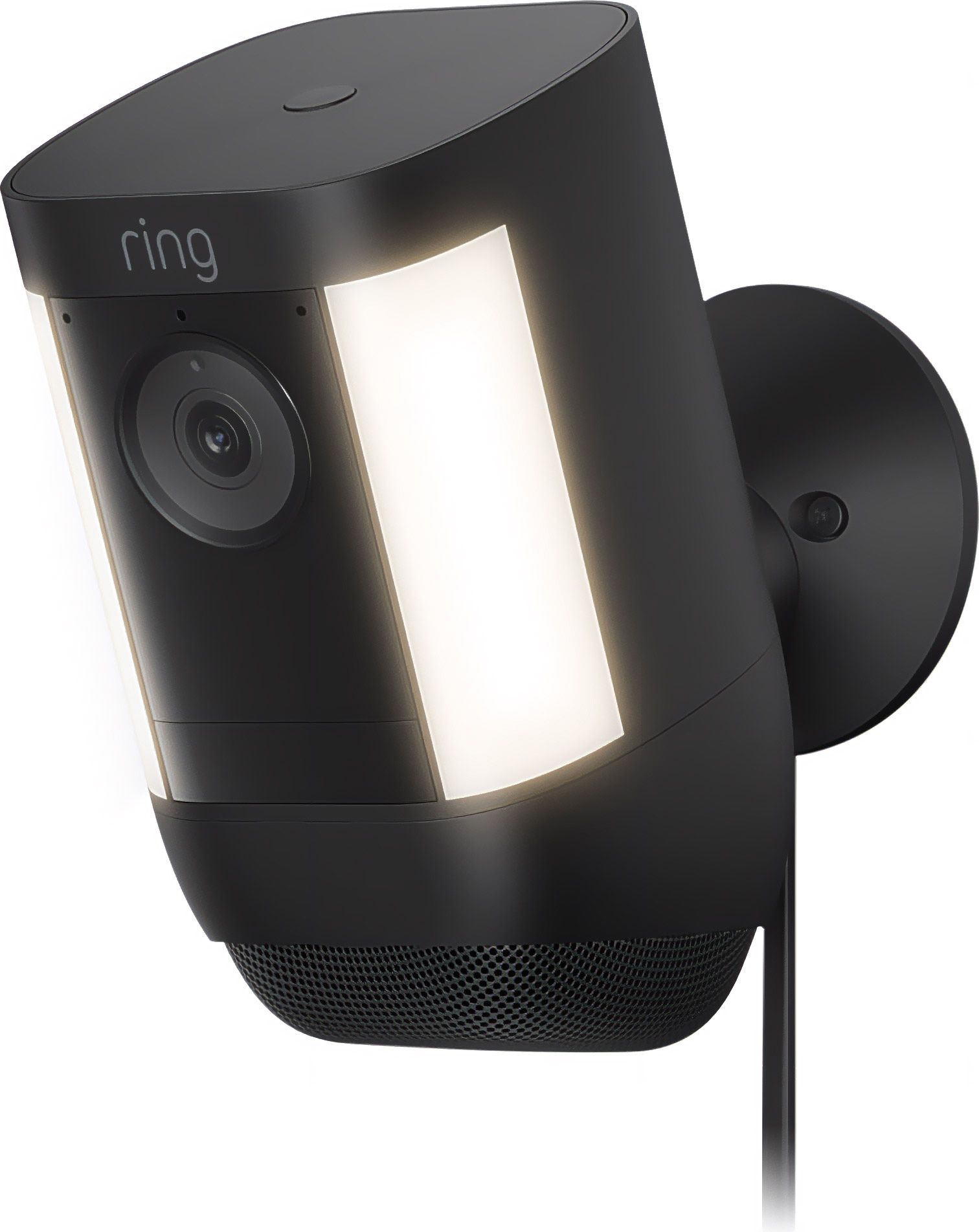Ring Plug-In Spotlight Cam Pro Full HD 1080p Smart Home Security Camera - Black, Black