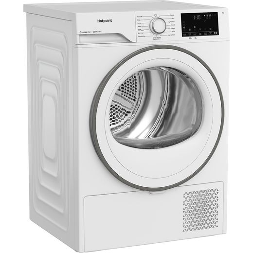 Hotpoint C HSD 84M WW UK 8Kg Heat Pump Tumble Dryer - White - right perpsective shot 