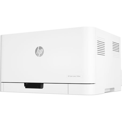 HP LaserJet 150nw Laser Printer - White - Left perpsective shot
