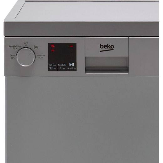 Beko Slimline Dishwasher - Silver