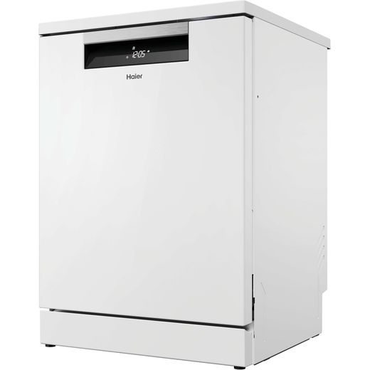 Haier I-Pro Shine Series 7 Standard Dishwasher - White - Left perspective shot