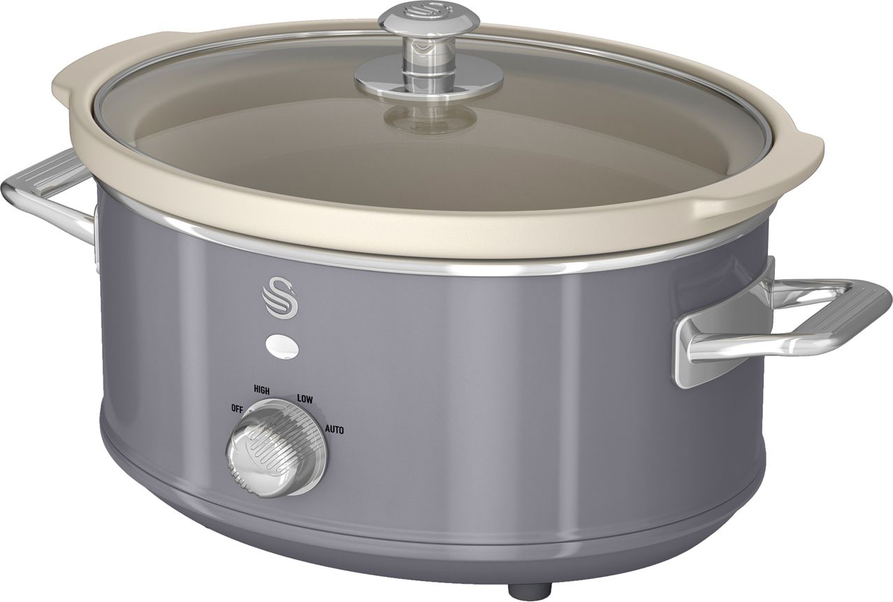 Swan 3.5 Litre Slow Cooker - Grey