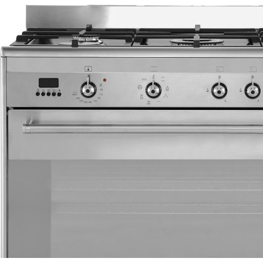 Smeg Concert SUK91MFX9 90cm Dual Fuel Range Cooker - Stainless Steel