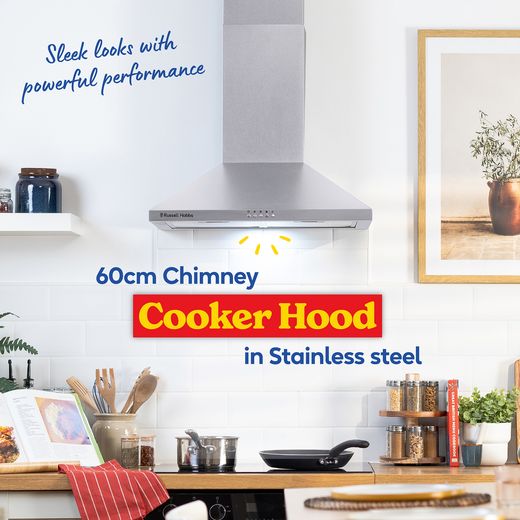 Russell Hobbs RH60SCH03A1SS 60cm Chimney Cooker Hood - annotation - 60cm hood