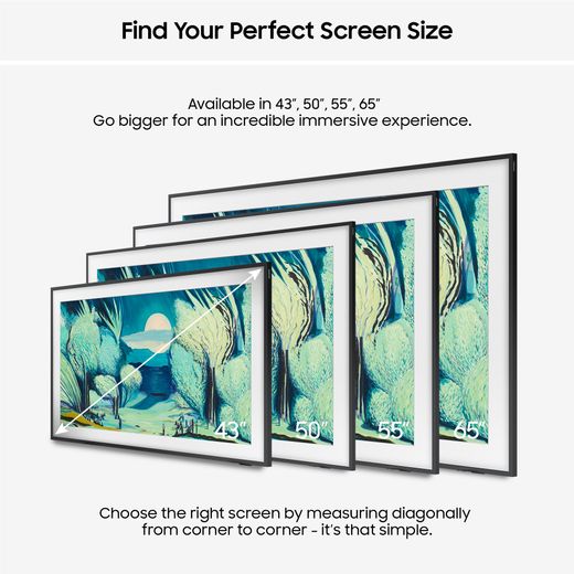 Samsung The Frame 43" 4K Ultra HD QLED Smart TV [2025] - Annotation - Perfect screen size