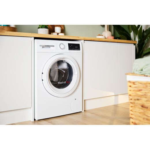 Bosch Series 4 9Kg / 5Kg Washer Dryer - White - Washing mahcine in kictehn shot