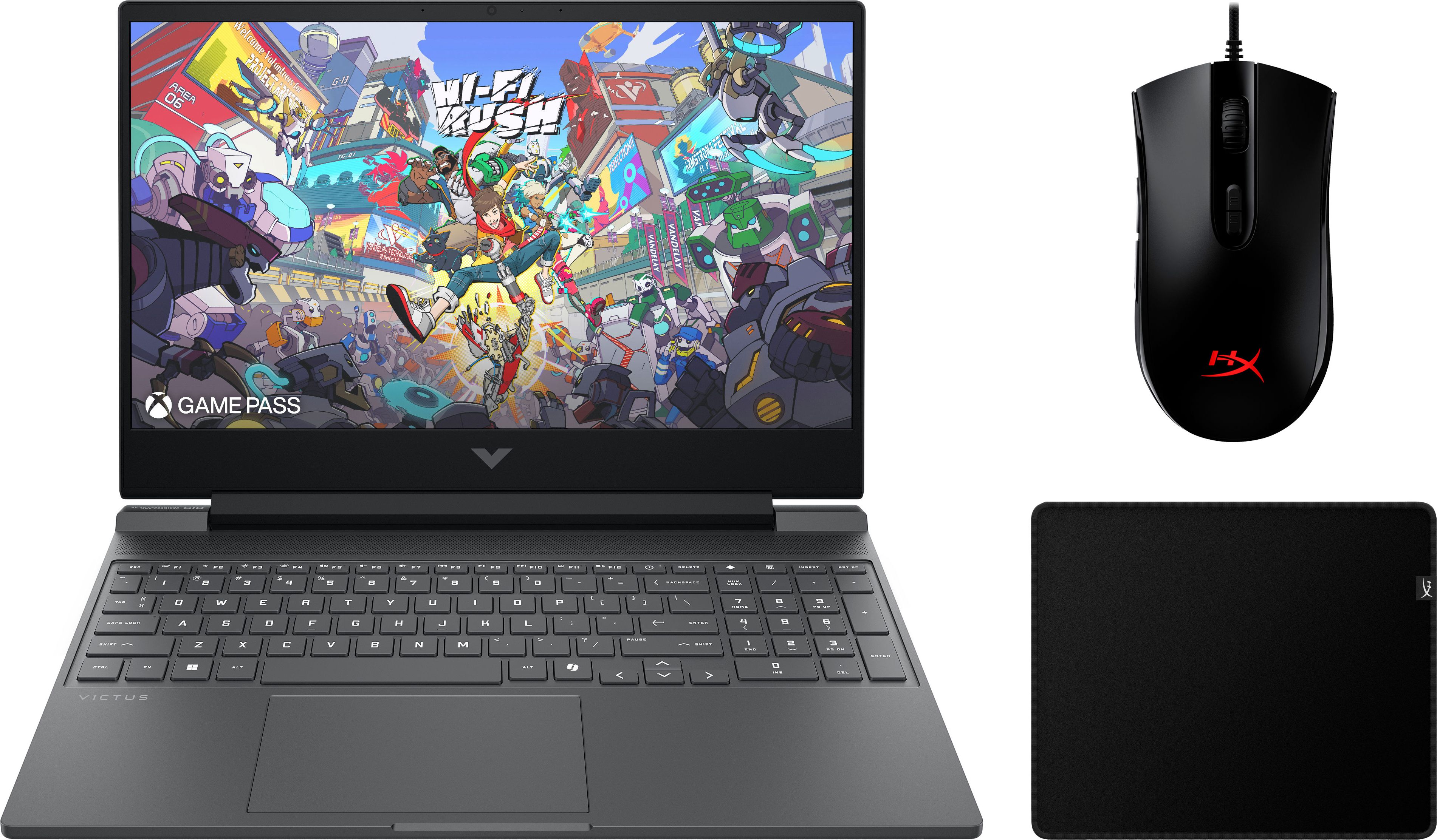 HP Victus 15-fa2300na Gaming Laptop - Intel Core i5 - 16GB RAM - 512GB SSD - NVIDIA GeForce RTX 4050 - 15.6" FHD - Black