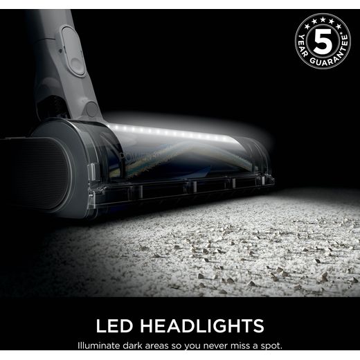 Shark IZ380UKT Cordless Vacuum Cleaner Metallic - Annotation - LED lights shot 