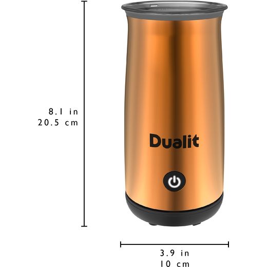 Dualit 84142 Milk Frother - Copper - Annotation - Dimension shot