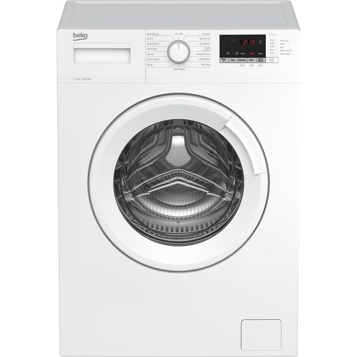 Beko WTK74151W 7Kg Washing Machine with 1400 rpm - White - D Rated