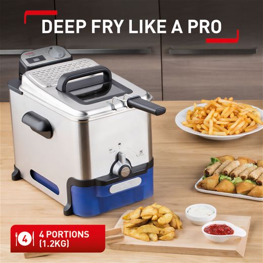 Tefal Oleoclean Pro 3.5 L FR804040 Deep Fryer - Silver - Annotation - Deep fry like a pro