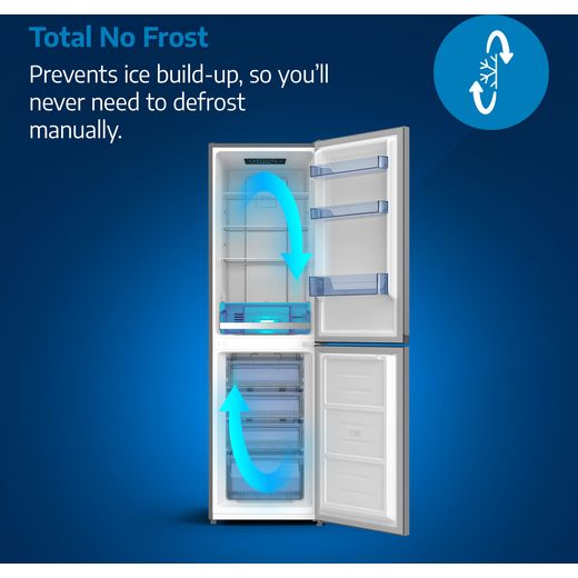 Beko CNE4552W 151cm 50/50 Small Total No Frost Fridge Freezer - White - Annotation -  Total-No-Frost