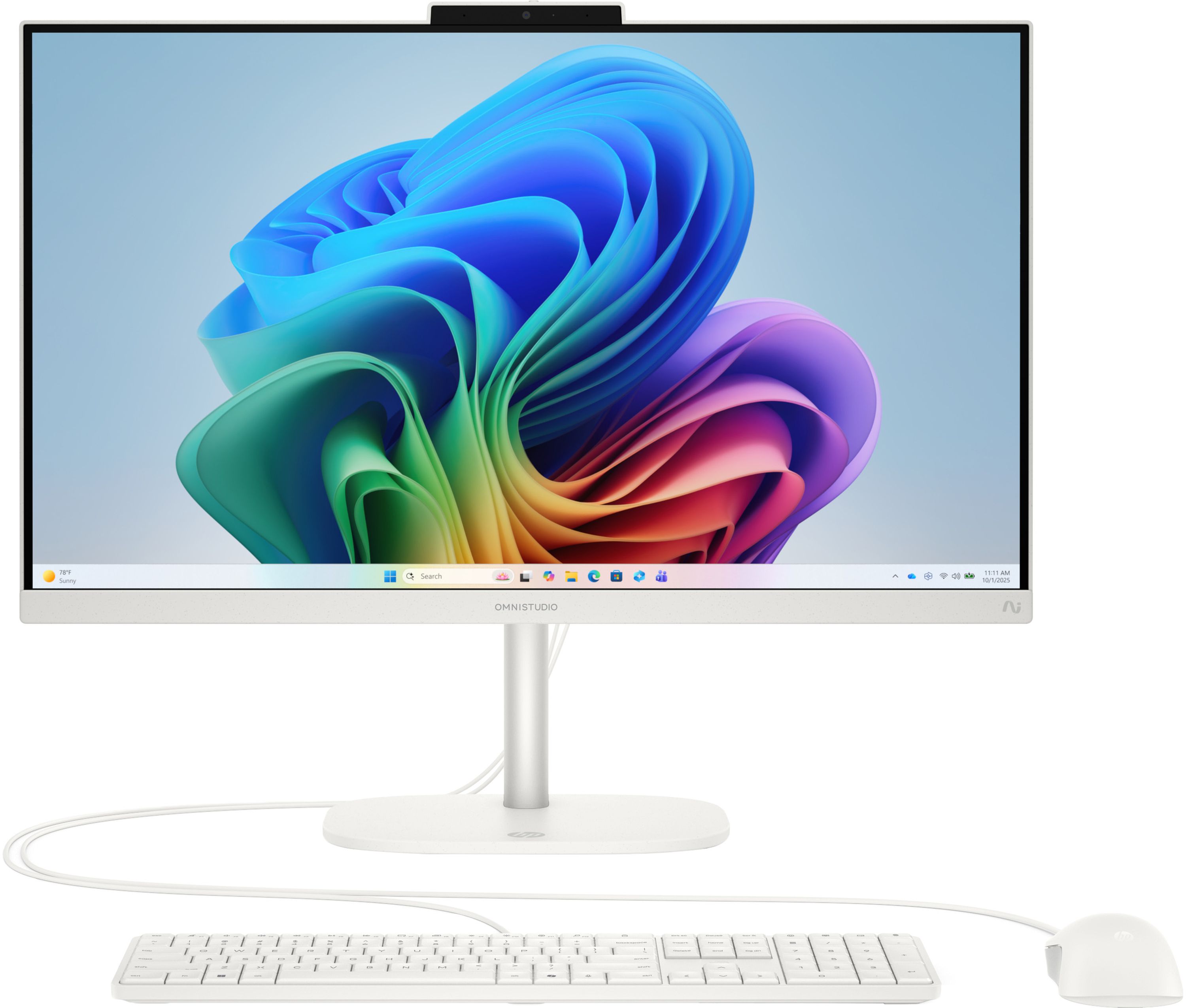 HP OmniStudio Next Gen AI 24-cw0006na 23.8" All In one AMD Ryzen™ AI 5 512GB SSD 2026 16 GB RAM Cotton White Cream