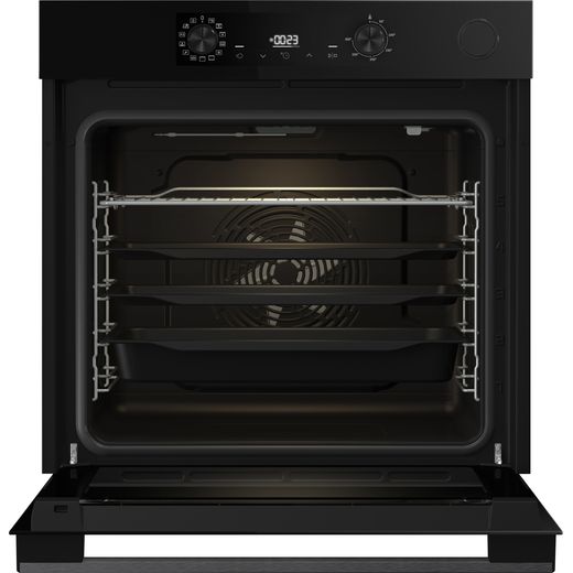 Hisense Hi4 BSA66221ADBGUK Built In Electric Single Oven - Black - Door open