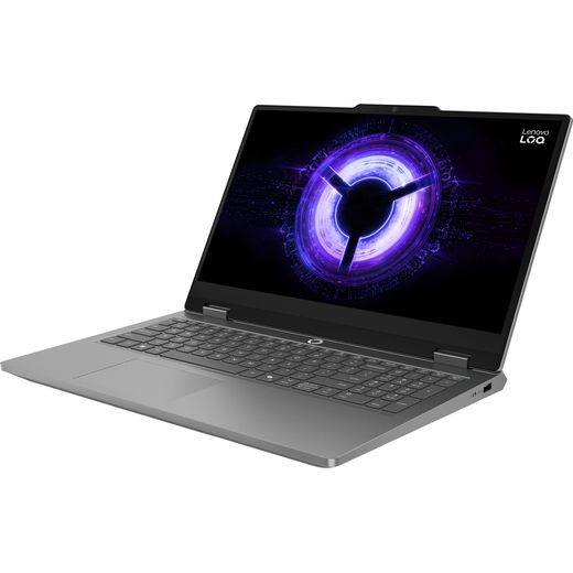 Lenovo LOQ Essential 15IRX11 15.6" Gaming Laptop - NVIDIA® GeForce® RTX™ 5050, Intel® Core™ i5, 512GB SSD - Grey - Left perspective