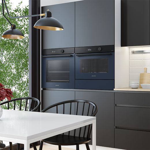 Samsung Series 5 Compact Electric Single Oven - Black Glass