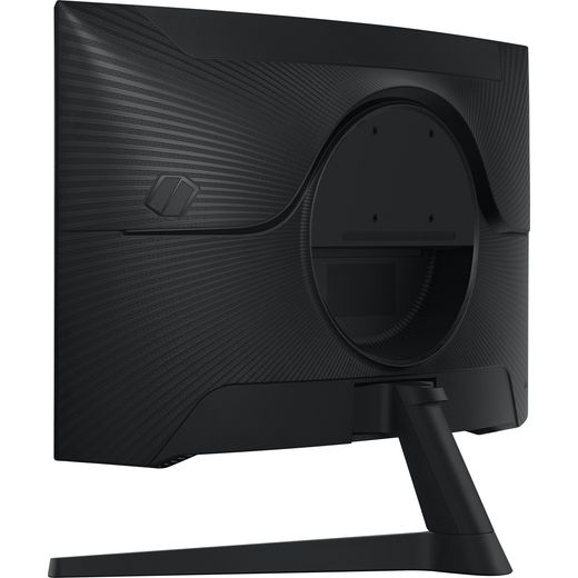 Samsung Odyssey G55C 27" Quad HD 165Hz Gaming Monitor - Black - back right perspective shot