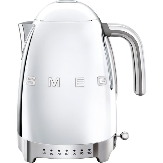 Smeg 50's Retro KLF04SSUK Kettle with Temperature Selector - Stainless Steel