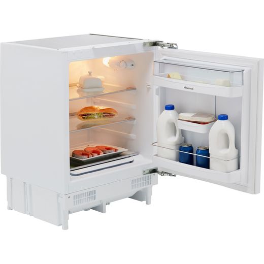 Hisense RUL173D4AW11 Integrated Under Counter Fridge - Fixed Door Fixing Kit - White - F Rated