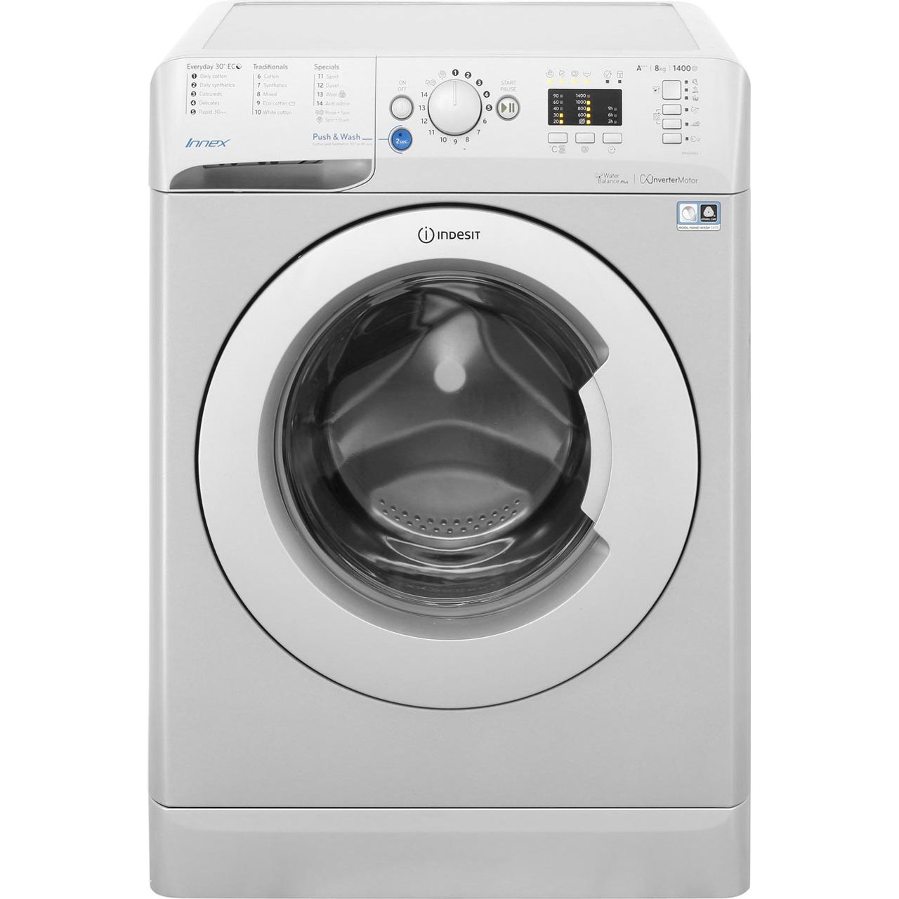 Indesit Innex BWA81483XSUK 8Kg Washing Machine with 1400 rpm Review