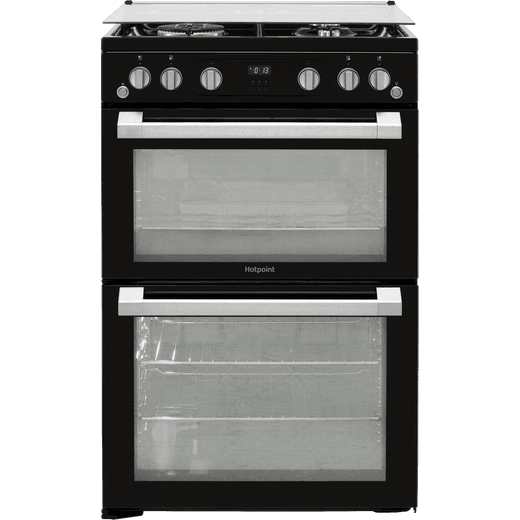 Hotpoint HDM67G0C2CB/UK Gas Cooker - Black - A+/A+ Rated