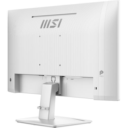 MSI Pro MP243W E14 23.8" Full HD 144Hz Monitor - White - back left perspective  shot