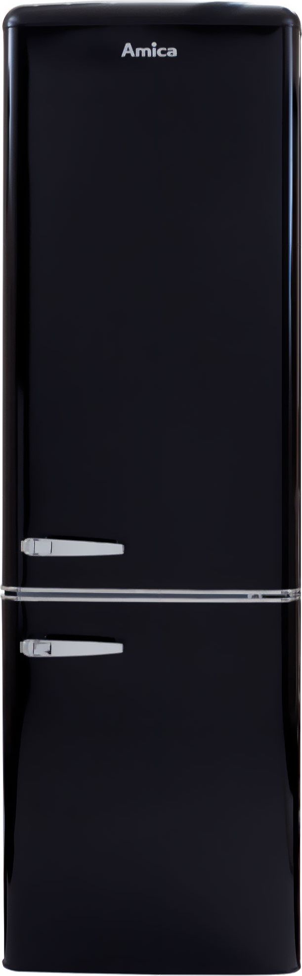 Amica FKR29653B Fridge Freezer - Black - 244L Total Capacity