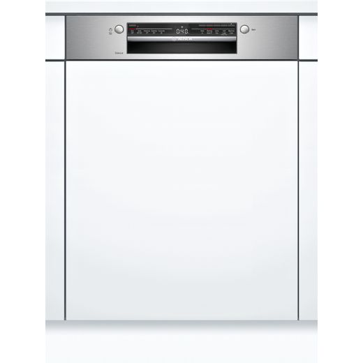 Bosch SMI2ITS33G Wifi Connected Semi Integrated Standard Dishwasher - Stainless Steel Control Panel - E Rated