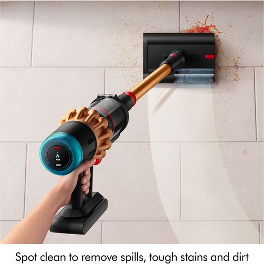 Dyson V16 Piston Animal™ Submarine™ Wet & Dry Cordless Vacuum Cleaner - Black / Copper - Annotation - Spot clean shot