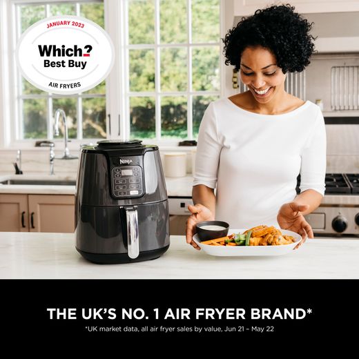 Ninja Foodi Air Fryer AF100UK Air Fryer - Grey - Annotation - UK's no.1 air fryer brand