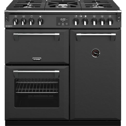 Stoves Colour Boutique Collection Richmond Deluxe S900G CB 90cm Gas Range Cooker - Anthracite - A Rated