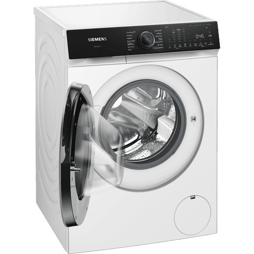 Siemens IQ500 WG56H2A9GB 10kg Washing Machine with 1600 rpm - White - Door open