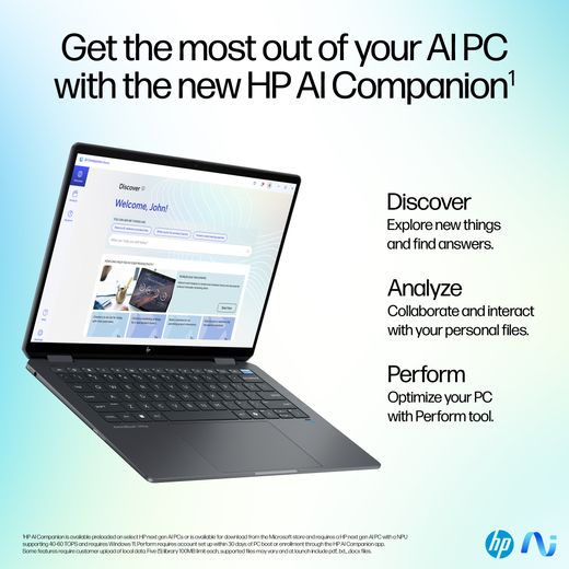 HP OmniBook Ultra Flip 14-fh0006na OLED 14" 2-in-1 Laptop - Intel® Core™ Ultra 7, 1TB SSD, 16 GB RAM - Grey - Annotation - HP AI Companion