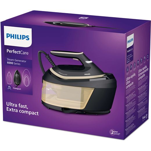 Philips PerfectCare 6000 Series Pressurised Steam Generator Iron - Gold / Black - Box shot