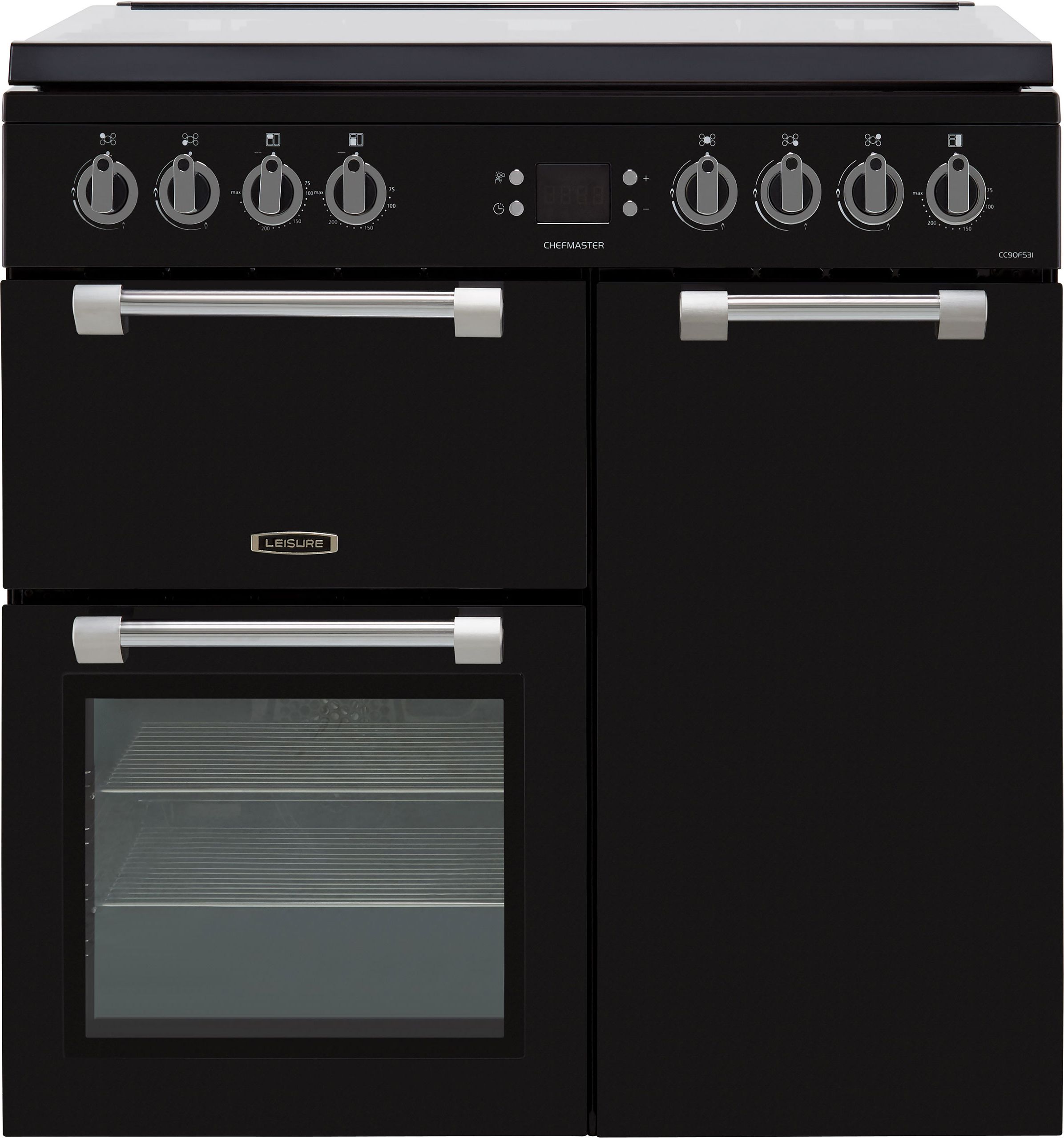 Leisure Chefmaster CC90F531K 90cm Dual Fuel Range Cooker - Black - A/A/A Rated, Black