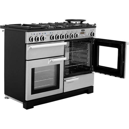 Rangemaster Professional Deluxe 110cm Dual Fuel Range Cooker - Stainless Steel