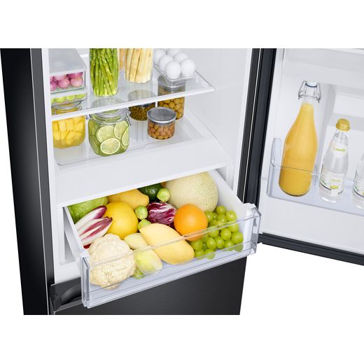 Samsung 70/30 Total No Frost Fridge Freezer - Black - Internal shot