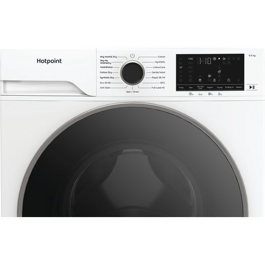 Hotpoint Anti-Stain HBD 9681 ANTI STAIN UK 9Kg / 6Kg Washer Dryer with 1400 rpm - White - Control panel