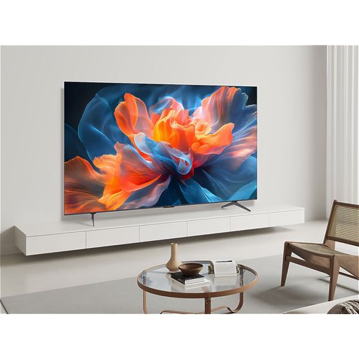 TCL T8C 75" 4K Ultra HD QLED Smart Google TV - TV in living room shot