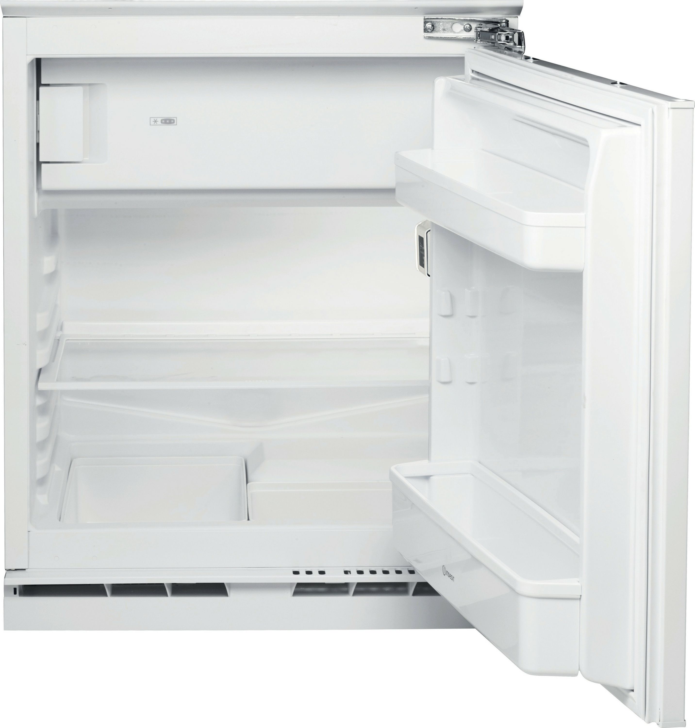 Image of Indesit INBUF011 Integrated Under Counter 82cm Fridge - Fixed Door Hinge Kit - White - E Rated, White