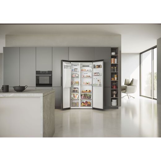 Haier SBS 90 Series 5 American Fridge Freezer - Stainless Steel - Fridge freezer in kitchen