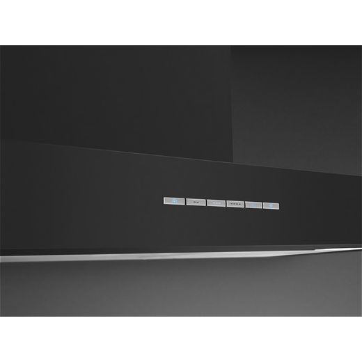 Smeg KBT900NE Chimney Cooker Hood - Black - Control panel shot
