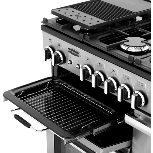 Rangemaster Professional Plus Gas Range Cooker - Stainless Steel 