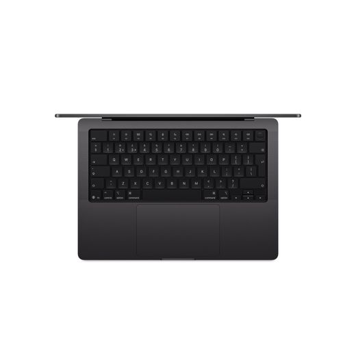 Apple 14" MacBook Pro, M5, 24GB RAM, 10 Core GPU, 1TB, 2025 - Space Black - keyboard view shot