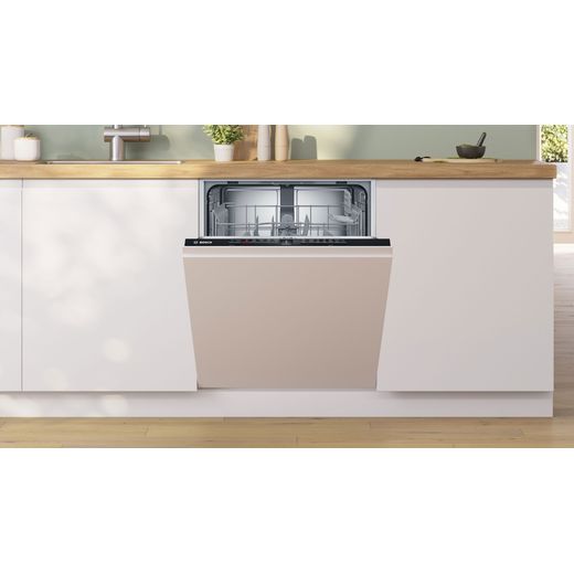 Bosch Series 2 Fully Integrated Standard Dishwasher - Silver - dishwasher in kitchen shot