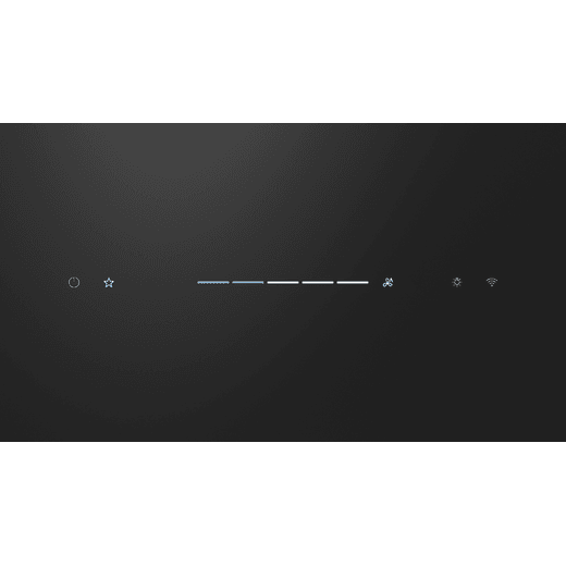 Siemens LC91KLT60B Chimney Cooker Hood - Black - Control panel shot 