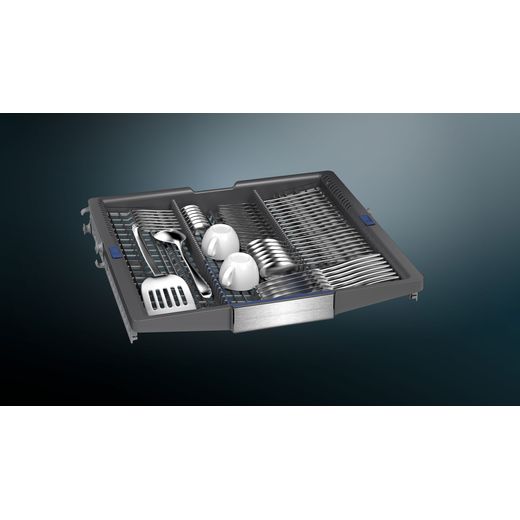 Siemens IQ-700 Standard Dishwasher - Brushed Steel - Cutlery tray shot