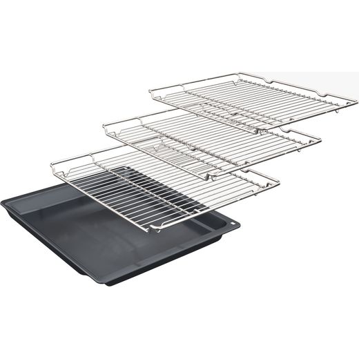 Bosch MBA533BS3B Electric Double Oven Stainless Steel - Left perspective tray shot